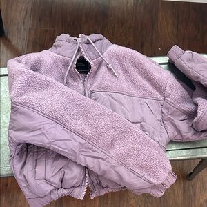 Urban Outfitters Purple Fleece Jacket